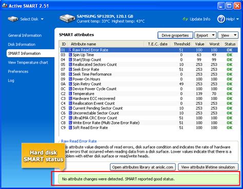 how to check smart status of hard drive